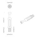 vidaXL Kladkový zámok skrutka 12 ks Strieborná a čierna M6 x 40 mm Kov