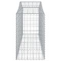 vidaXL Oblúkové gabionové koše 11 ks 200x50x80/100 cm pozink. železo