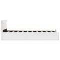 vidaXL Hydraulický posteľný rám+úložný priestor, LED, 90x200 cm