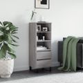vidaXL Vysoká skrinka sivý dub sonoma 40x36x110 cm spracované drevo