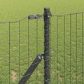 vidaXL Euro plotový základ 25 x 1,2 m PVC potiahnutá oceľ Sivá