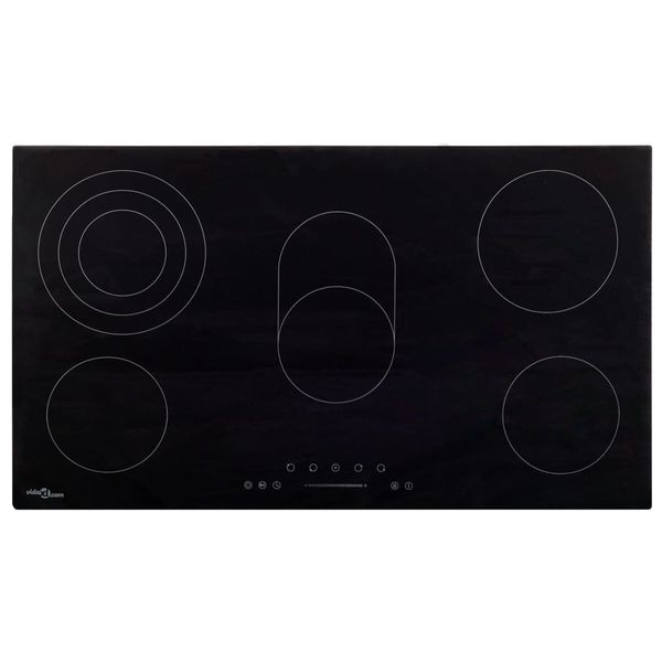 vidaXL Keramická varná doska, 5 platničiek, dotyková 77 cm 8500 W