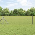 vidaXL Oceľový plot na upevnenie 25 x 0,4 m PVC potiahnutá oceľ Sivá