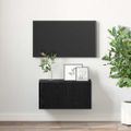 vidaXL Zostava TV skriniek 60 x 30 x 30 cm Čierna Kompozitné drevo