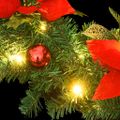 vidaXL Vianočný veniec s LED svetlami zelený 60 cm PVC