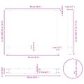 vidaXL Nohy k jedálenskému stolu, antracitové, 2 ks, 90 x (72-73) cm, oceľové