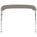 vidaXL Strieška bimini s 3 oblúkmi sivá 183x140x137 cm