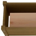 vidaXL Záhradné kvetináče 2 ks medovo-hnedé 60x31x31 cm borovicový masív