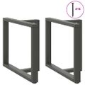 vidaXL Nohy k jedálenskému stolu v tvare T, 2 ks, antracitové, 90x35x(72-73) cm, oceľ