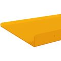 vidaXL Závesná polica 2 ks Horčicová žltá 30 x 18 x 2,5 cm Oceľ
