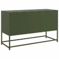 vidaXL TV skrinka olivovozelená 100,5x39x60,5 cm oceľ