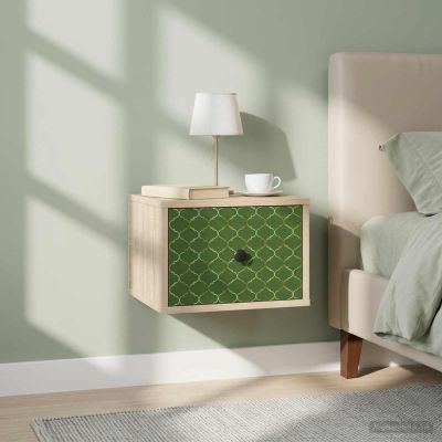 vidaXL Nástenná nočná skrinka GELEEN 2 ks Dub sonoma 36 x 33 x 25 cm