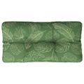 vidaXL Poduška na paletovú pohovku vzor listov 70x40x12 cm látka
