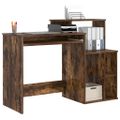vidaXL Stôl Dymová dub 120,5 x 44 x 88,5 cm Kompozitné drevo