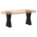 vidaXL Nohy konferenčného stolíka v tvare X, 2 ks, čierne, 28 x (42-43) cm, oceľové