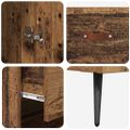 vidaXL Highboard Staré drevo 69,5 x 34 x 180 cm Kompozitné drevo
