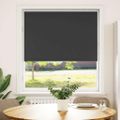 vidaXL Roleta Zatemnenie Čierna 105x150 cm Šírka látky 100,7 cm