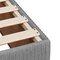 vidaXL Posteľ boxspring s matracom Svetlosivá 160 x 200 cm Látka