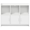 vidaXL Servírovacia skriňa Biela 98,5 x 33 x 80 cm Kompozitné drevo
