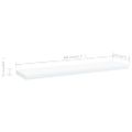 vidaXL Prídavné police 8 ks, biele 40x10x1,5 cm, kompozitné drevo