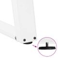 vidaXL Nohy k jedálenskému stolu v tvare U, 2 ks, biele, 80 x (72-73) cm, oceľové