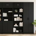 vidaXL Úložný kabinet so policami Čierny dub 70 x 42,5 x 225 cm