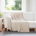vidaXL Prikrývky na hodenie 6 ks Béžová 200 x 150 cm 2.61 kg Flís