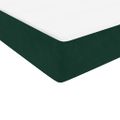 vidaXL Posteľný rám boxsping s matracom tmavozelený 100x210 cm zamat