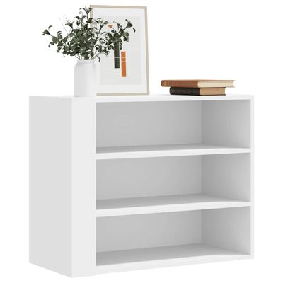 vidaXL Nástenná skrinka biela 75x35x60 cm kompozitné drevo