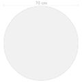 vidaXL Chránič na stôl priehľadný Ø 70 cm 1,6 mm PVC