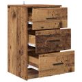 vidaXL Nočný stolík Staré drevo 38 x 38 x 66 cm Kompozitné drevo