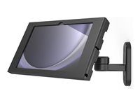 Compulocks Galaxy Tab A9+ Apex Enclosure Swing Wall Mount - Montážní sada (kryt, kloubové rameno) - výkyvné rameno - pro tablet - uzamykatelný - kovový rám - cerná - montáž na stenu - pro Samsung Galaxy Tab A9+