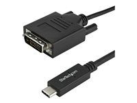 6 ft / 2m - 1080p - 1920x1200 - USB-C DVI monitorový kábel - USB C kábel - monitorový kábel k počítaču (CDP2DVIMM2MB) - USB / DVI kábel - USB-C (M) na DVI-D (M) - Thunderbolt 3 / USB 3.1 - 2 m - podpora 1920 x 1200 (WUXGA) - čierna - pre P/N: TB4CDOCK