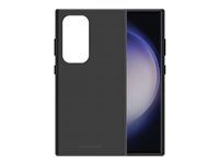 Zadní kryt pro mobilní telefon - kůže - černá - pro Samsung Galaxy S24 Ultra