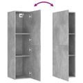 vidaXL TV skrinky 4 ks, betónové sivé 30,5x30x110 cm, kompozitné drevo