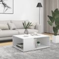 vidaXL Konferenčný stolík, biely 90x67x33 cm, kompozitné drevo