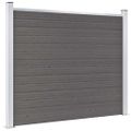 vidaXL Plotový panel WPC 180x146 cm sivý