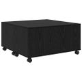 vidaXL Konferenčný stolík Čierny dub 75 x 75 x 38 cm Kompozitné drevo
