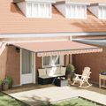 vidaXL Sklopná markíza Viacfarebný 450 × 350 cm Polyester