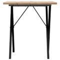 vidaXL Jedálenský stolík v tvare X 70x70x75,5 cm borovica a oceľ