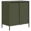 vidaXL Komoda olivovozelená 68x39x73,5 cm oceľ valcovaná za studena