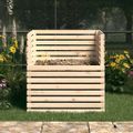 vidaXL Kompostér 100x100x102 cm masívne borovicové drevo