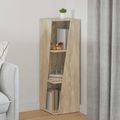 vidaXL Bočná polica 33 x 32 x 100,5 cm Kompozitné drevo Sonoma dub
