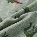 vidaXL Detské tričko svetlé kaki melanž 140