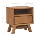 vidaXL Nočný stolík 40x30x45 cm masívne tíkové drevo