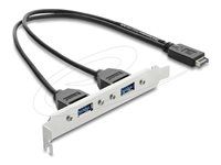 USB Type-E Key A samec na 2 x USB 5 Gbps