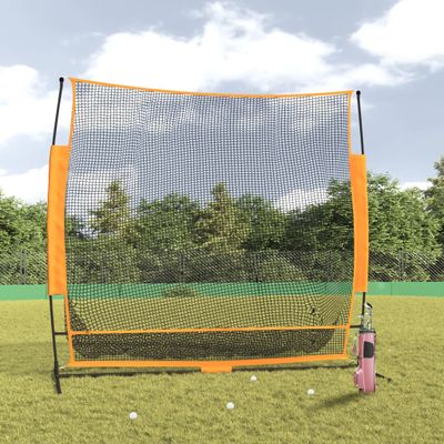 vidaXL Golfová tréningová sieť čierno-oranžová 215x107x216cm polyester