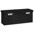 vidaXL Úložný box čierny 50x15x20,5 cm hliníkový