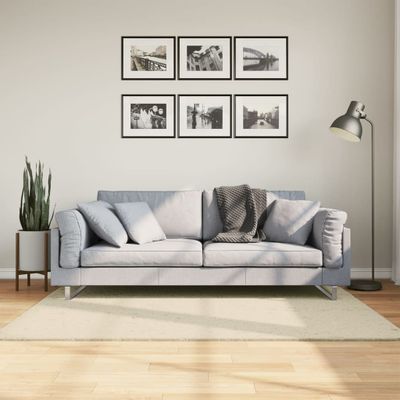 vidaXL Koberec HUARTE krátky vlas mäkký a umývateľný krémový 120x170cm