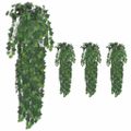 vidaXL Umelý brečtan 4 ks zelený 90 cm